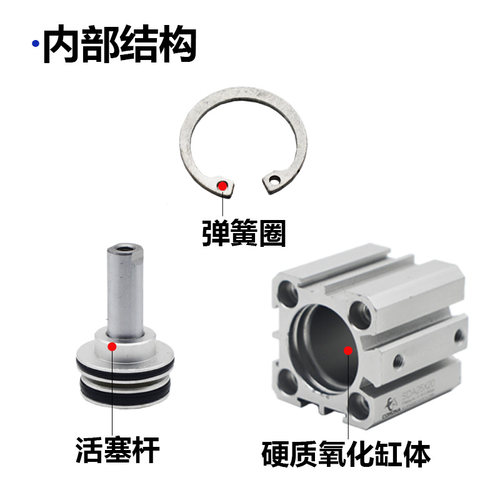 带磁薄型气缸SDA32/40*10X15X20X25X30X40X50X60X70X80X90X100-S