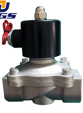 304不锈钢空气电磁阀水阀气阀常闭2分3分4分6分DN08DN10DN15DC24V