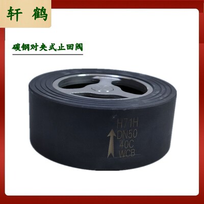 高温高压 对夹式止回阀 H71/2H-40C原装 碳钢止回阀 蒸汽锅炉专用