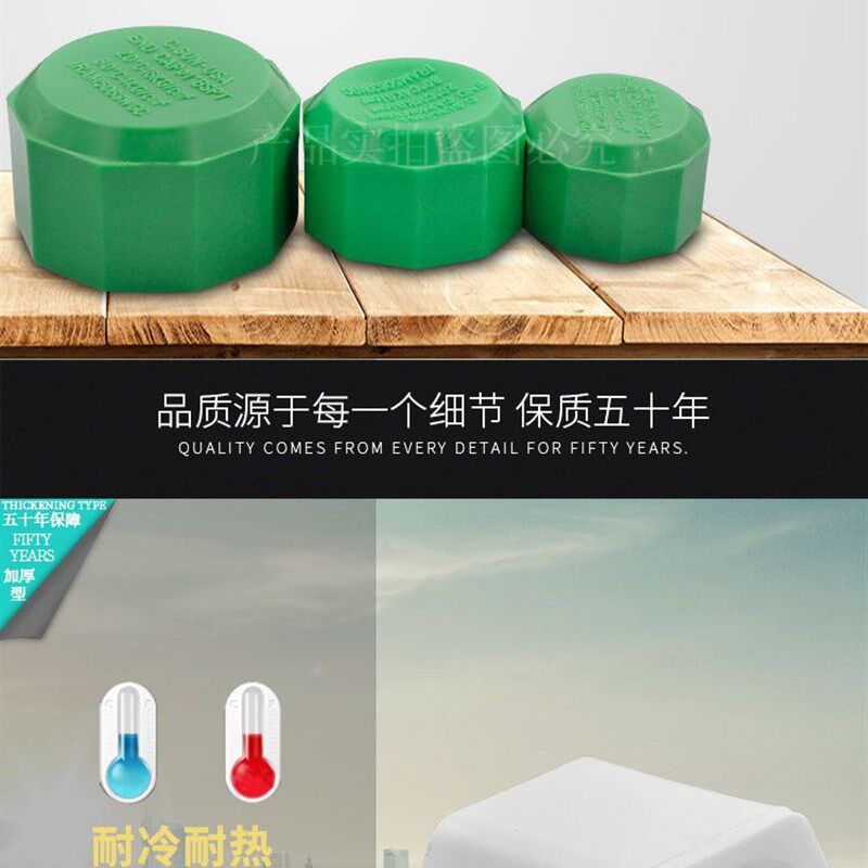 PPR塑料内丝堵头内牙堵头管堵管帽20 4分6分1寸PPR水管管件配件