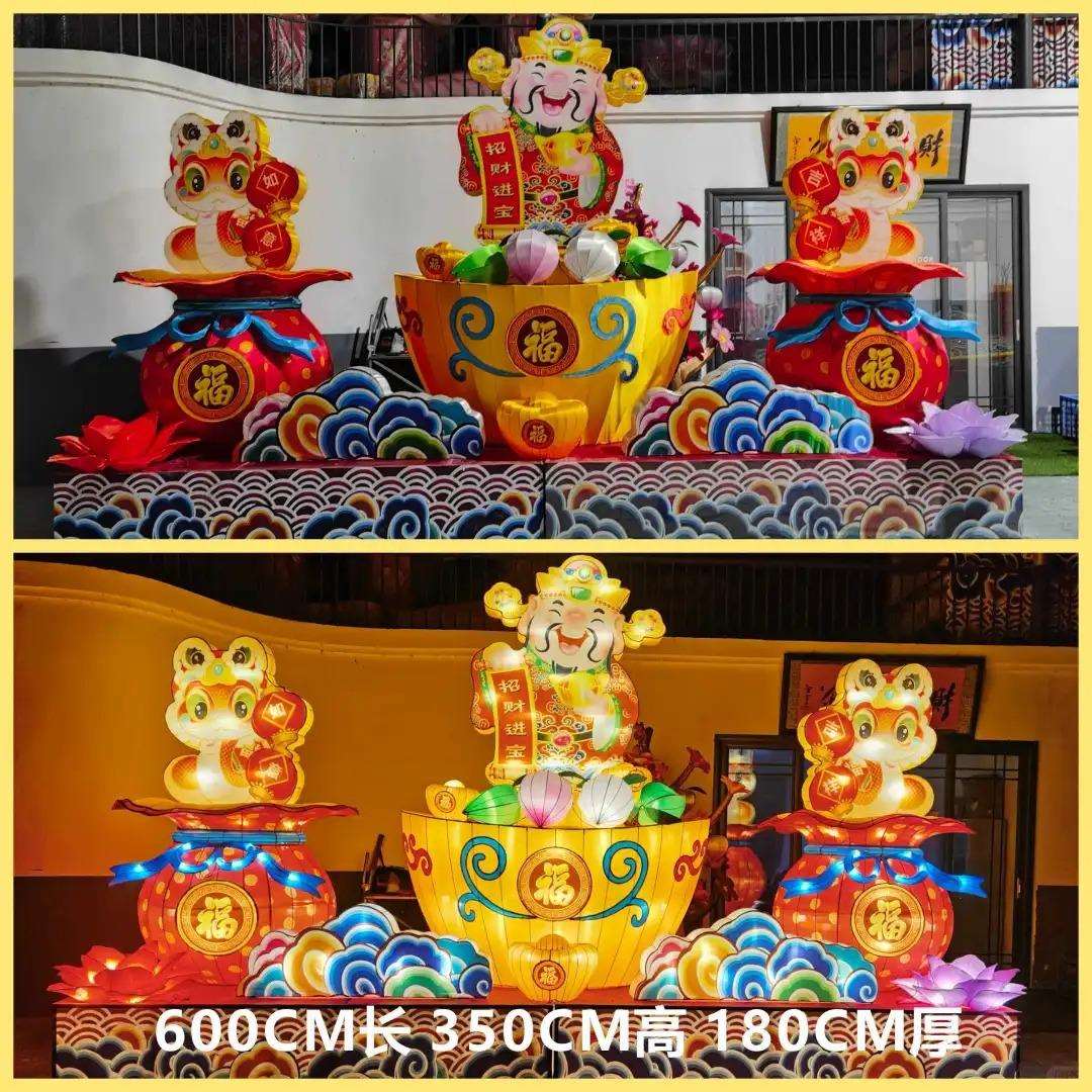 大型节日马年花灯造型中秋春节庙会元宵灯会巡游花车非遗灯展花灯