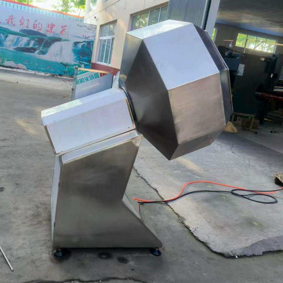 不锈钢雪花鸡柳裹粉机牛板筋上料入味机鸡爪薯片滚筒拌料机