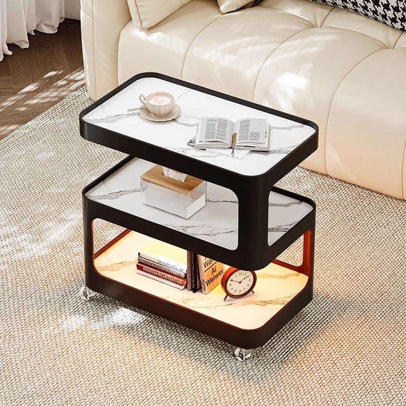 沙发边几可移动茶几客厅轻奢小推车极简带轮置物架网红厂货源