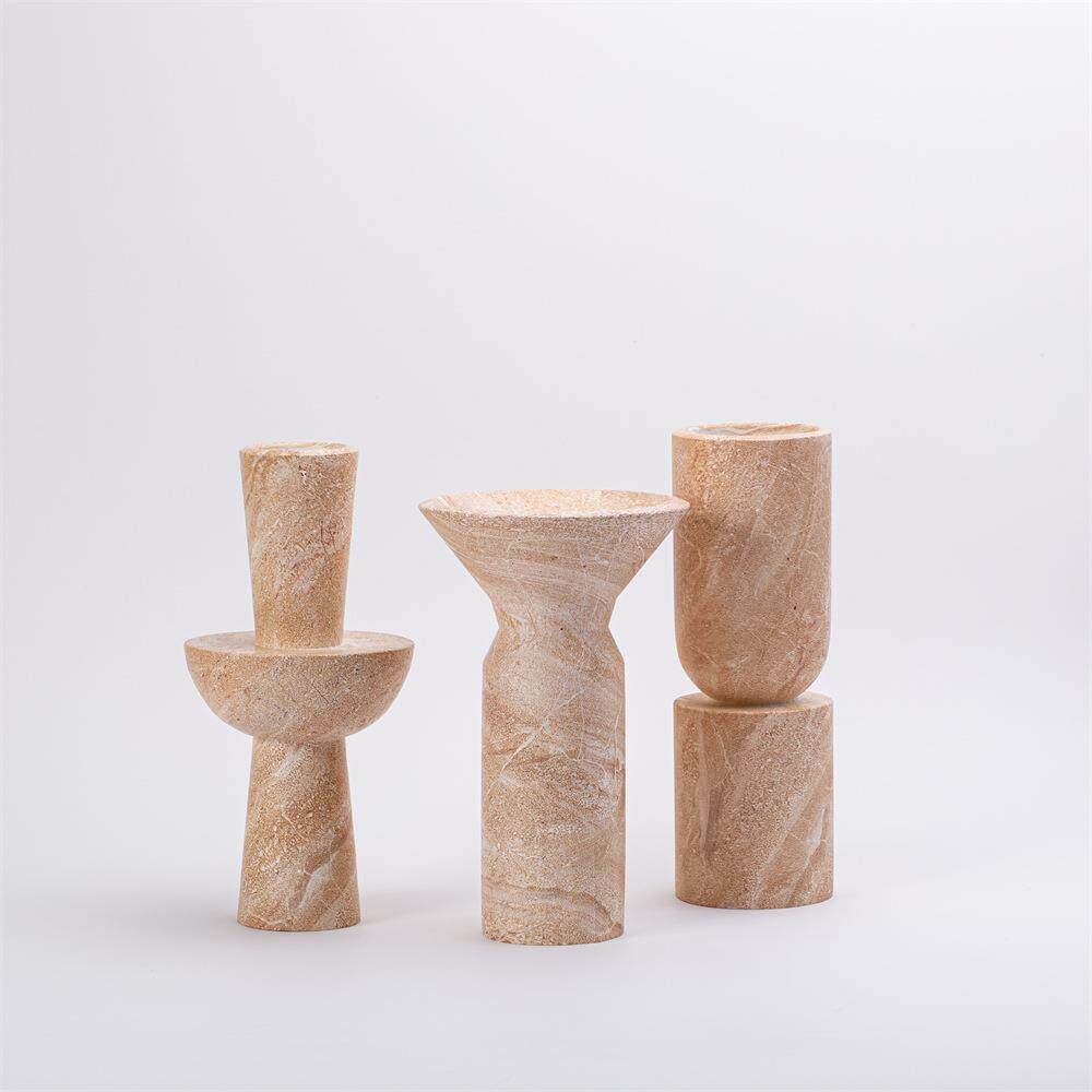 大千新品现代条纹抽象树脂工艺品 设计师家用创意果盘厨房糕点盘