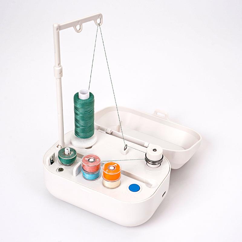 新款家用电动绕线器小型绕线机缝纫线梭芯绕线工具绕小线轴锁芯线