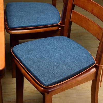 餐桌马蹄垫高档家用防滑实木餐椅垫子刺绣布艺茶椅垫坐垫梯形软垫