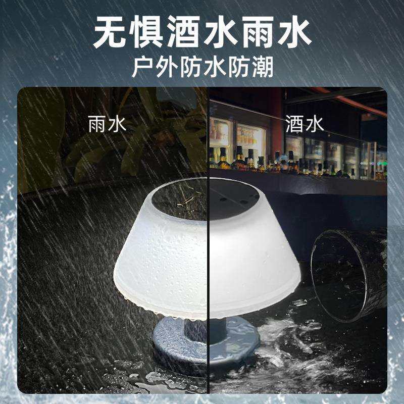欧美室外酒吧太阳能充电台灯户外庭院小夜灯桌面灯led灯