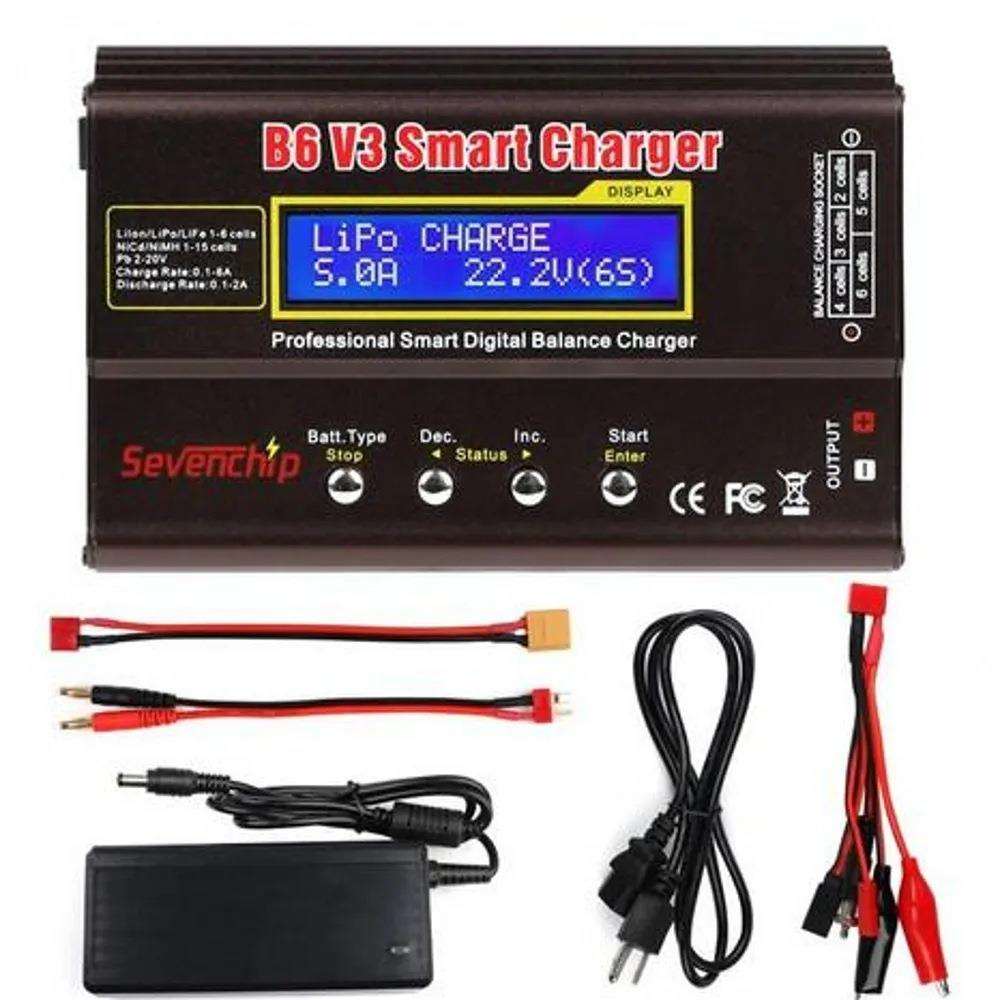 iMAX B6 V3 80W 6A电池充电器 LiHv Lipo 锂离子镍镉数字RC充电器
