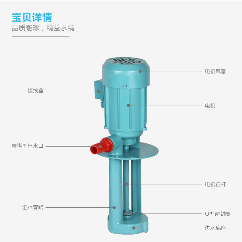 磨床循环机床电泵冷却泵油泵水泵40W/90W/120W/DB/AB/JCB三相单相