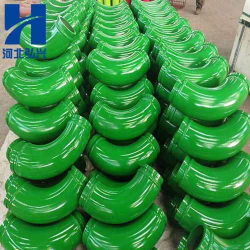 中.联泵车臂架双层弯头R275*90°烤漆耐磨弯头天泵R180*90°