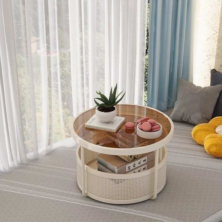 奶油风飘窗茶几小桌子榻榻米茶桌矮桌简约炕桌炕几卧室阳台飘窗桌