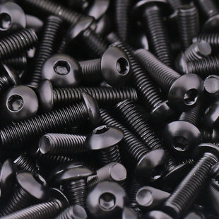 热销M6M8M1i0黑色304不锈钢圆头内六角螺丝 镀黑锌盘头内六角螺栓