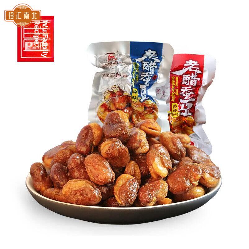 百年吴府记老醋蚕豆458g露思同款成都网红零食糖醋酸香兰花豆小吃