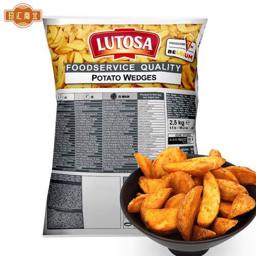 LUTOSA POTATO WEDGES 2500G 路多萨原味薯角 薯块大薯条