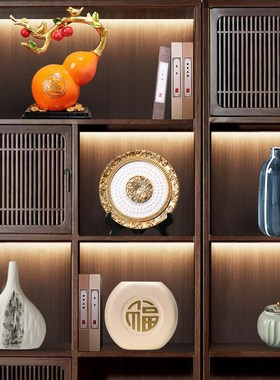 工艺品办公室装饰品新中式老板上档次办公桌柜子T旺事业摆件桌面