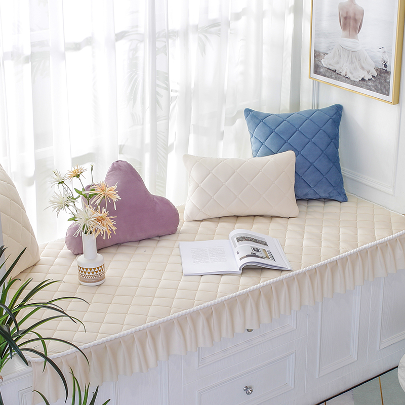 北欧风飘窗垫窗台垫四季通用加厚型网红款防滑卧室阳X台垫毯子定