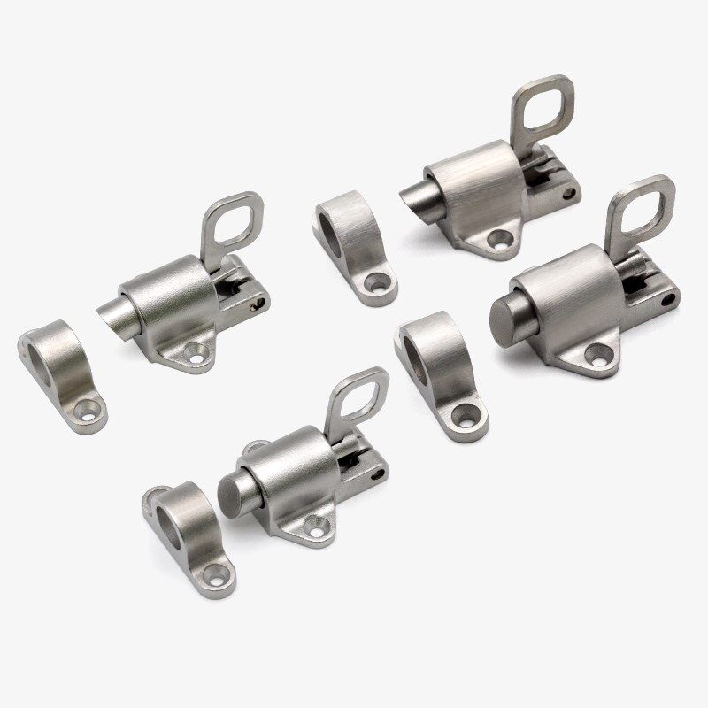 回弹自锁插销g 304不锈钢自动弹簧锁扣柜门窗碰锁门销飞机插销门