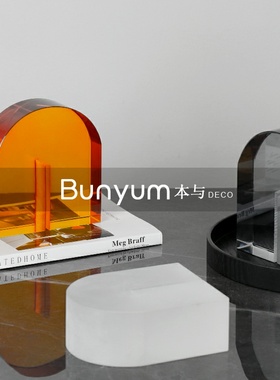 北欧轻奢水晶h创意艺术软装饰品家居电视柜样板房间售楼处桌面摆