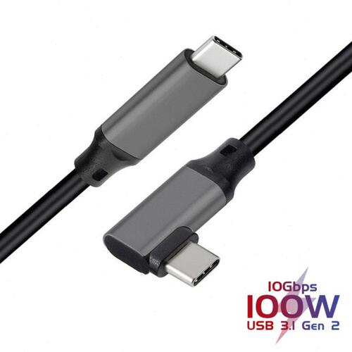 5M PD 5A Curved USB3.1 Type-C Male to Male Cable 4K @60Hz 10