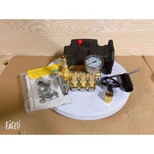 HX1812高压泵头总成商用洗车机工业清洗机200Bar/28轴/110法兰