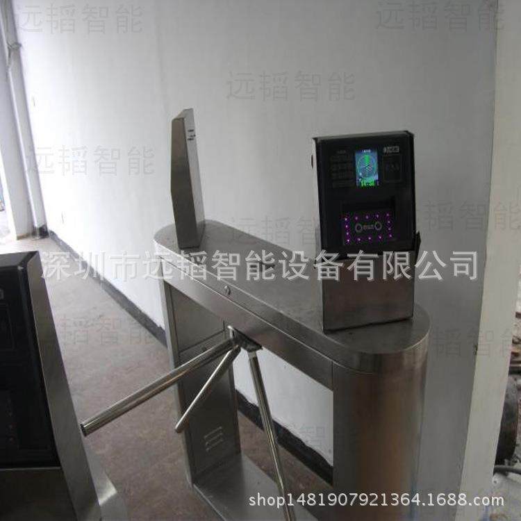 工地人脸识别三辊闸 LED显示屏+三辊闸建筑工地LED桥式翼闸
