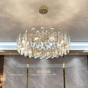 后现代轻奢吊灯水晶吊灯奢华大气客厅餐厅卧室灯现代简约创意灯具