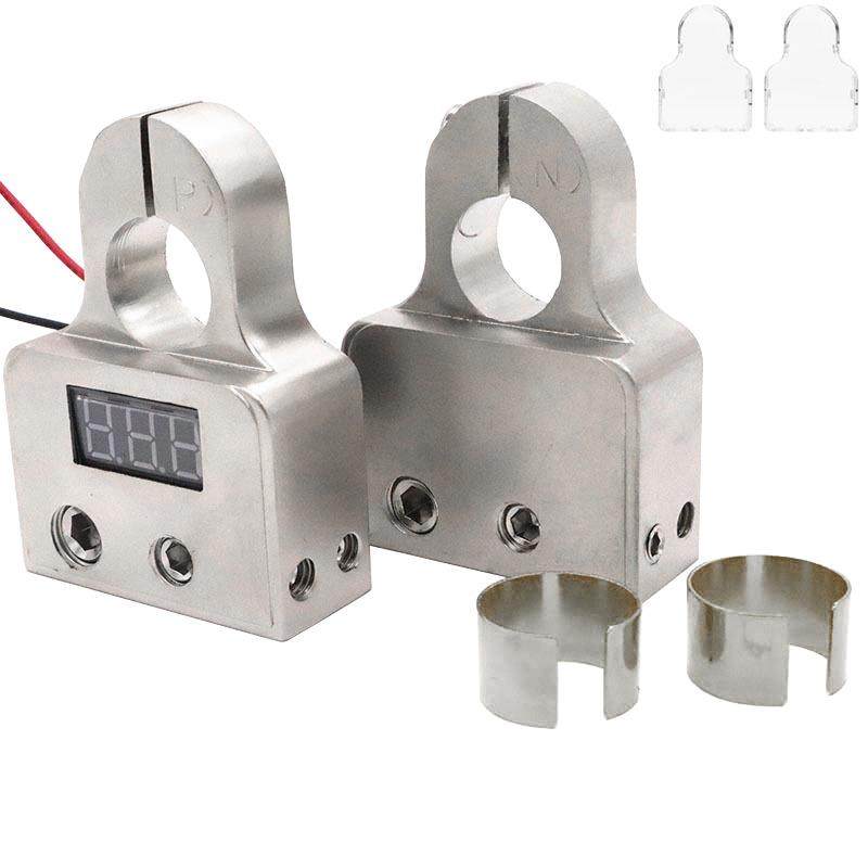 汽车音响功放DSP改装电池头 电池夹 电瓶夹 车用电瓶头带显示