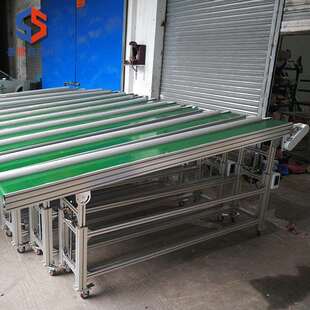 厂家供应注塑机车间机械手配套输送机高度可调可移动式 斜坡输送机