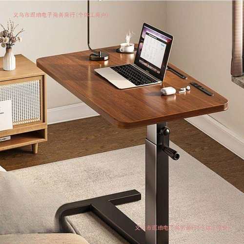 折叠升降电脑桌卧室小型家用飘窗书桌床边桌办公桌子长方形工作台