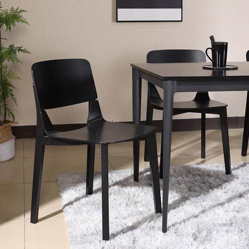 实木椅子靠背椅单人家用书桌木质简约丹麦北欧餐椅白橡木餐厅木椅