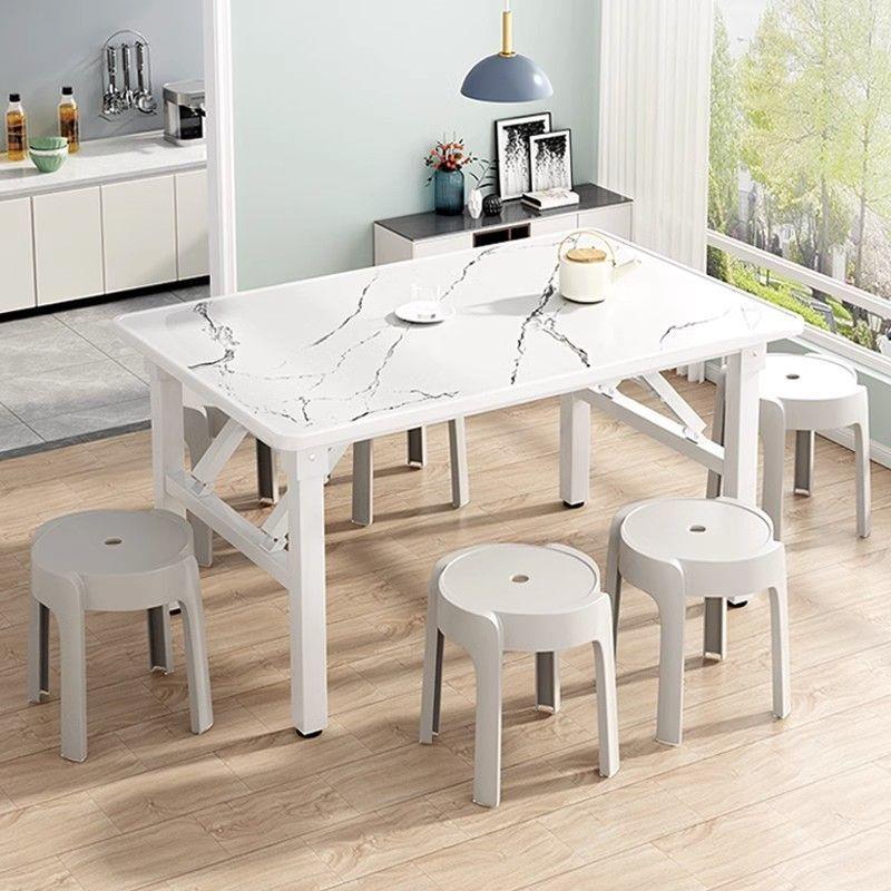 折叠桌子家用矮桌吃饭桌子写字桌长方形餐桌摆摊桌出租房简易桌子