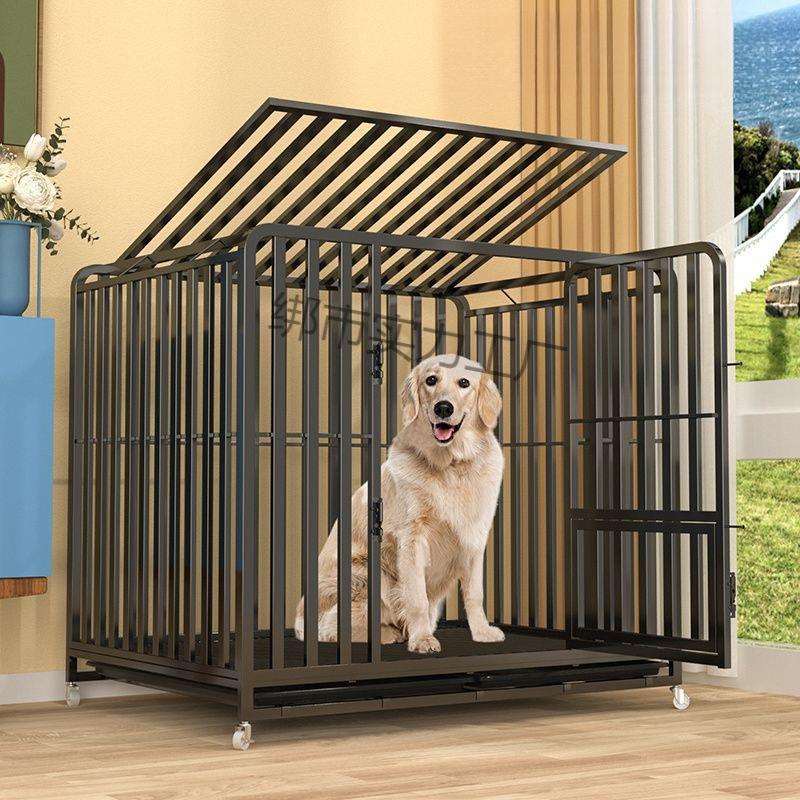 全管狗笼子大型犬中型犬狗笼金毛萨摩耶边牧拉布拉多室内狗笼大型