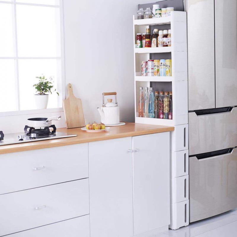 夹缝隙收纳柜子收纳柜17cm厨房窄缝隙收纳柜卫生间塑料间隙置物架