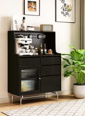 M9L实木北欧餐边柜日式客厅茶水柜洞洞板玄关柜收纳柜小户型储物