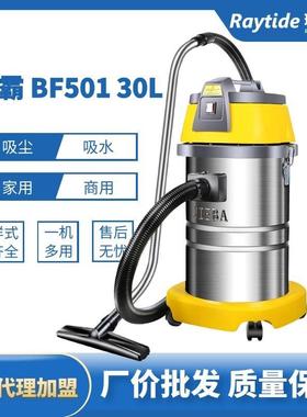 BF501立式家用洁霸黄色静音两用干湿两用扁吸嘴机械式雕刻机桶