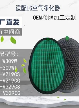 适用lg空气净化器PS-W309WI滤芯HEPA活性炭过滤网空气过滤网