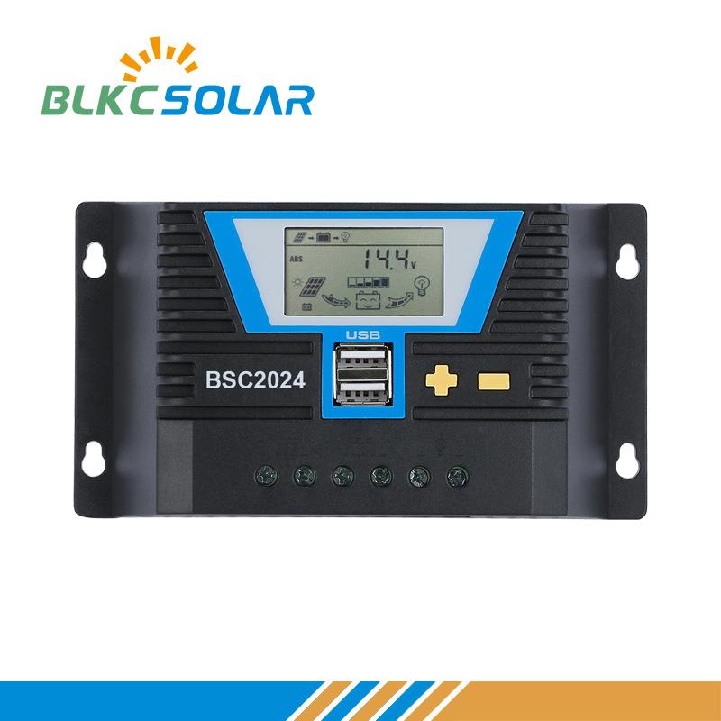 BSC2024太阳能电池板充电控制器20A自动识别12V24V铅酸和锂电通用
