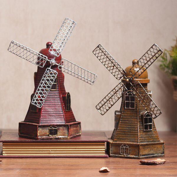 工艺品创意个性复古客厅荷兰风车装饰摆设怀旧摆件店铺品欧式餐厅