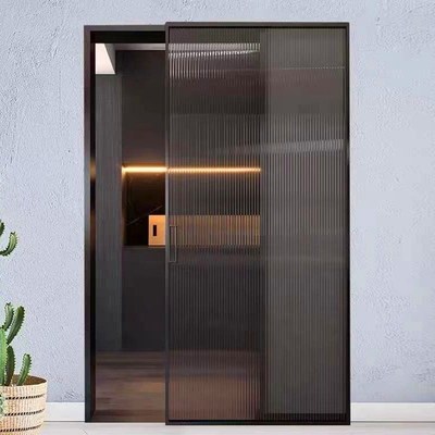 现货速发#幽灵门镜子无轨移门平C移门厨房门轨道卫生间玻璃推拉门