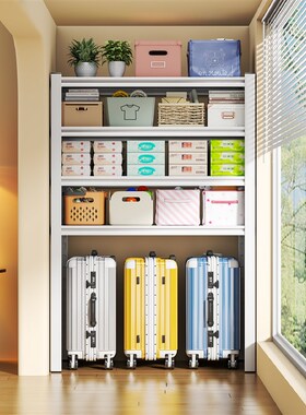 钢制多层置物架阳台收纳架v杂物间地下室整理架家用落地书架储物