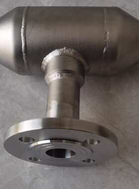 温度扩大管DN40PN16法兰安装用于热电阻双金属测温