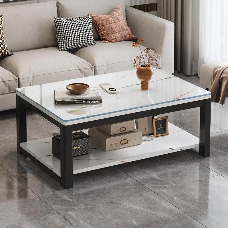 茶几客厅家用现代简约小户型办公室玻璃极简茶台2023新款小桌子