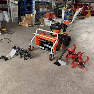 70型柴油手推自走式 除草机全齿轮大马力碎草机家用小型旋耕开沟机