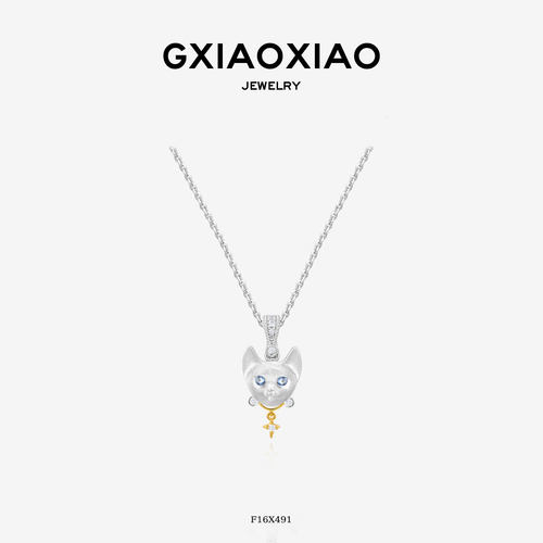 GXIAOXIAO小众百搭可爱猫咪项链
