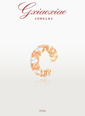 G XIAOXIAO 镀K金 时尚气质高级简约百搭精致耳夹 B7E66