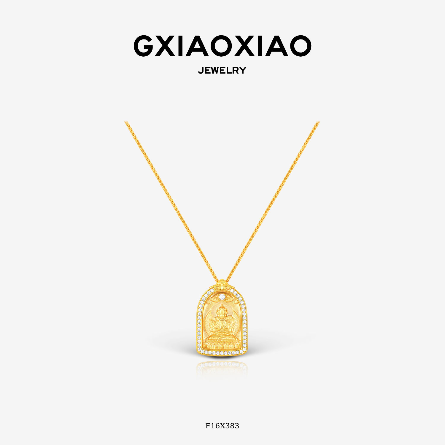 gaoxiaoxiao佛牌饰品女款锁骨链
