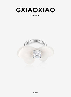 G XIAOXIAO【蝶楹】高级感气质蝴蝶开口戒指 DD108