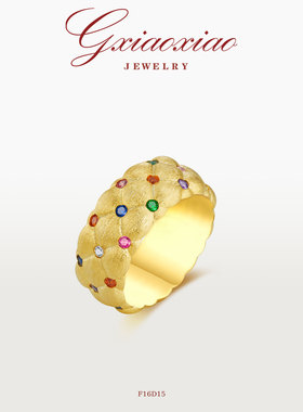 GXIAOXIAO【七彩菱格】戒指