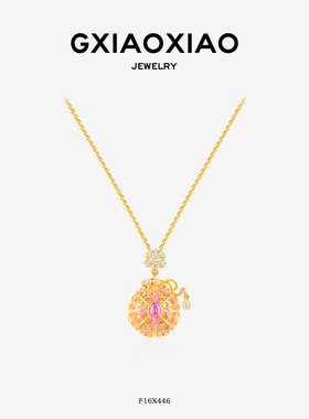 GXIAOXIAO高级百搭鸢尾花项链