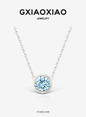 GXIAOXIAO925银蓝色泡泡项链